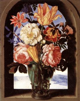 Ambrosius Bosschaert : Bouquet of Flowers